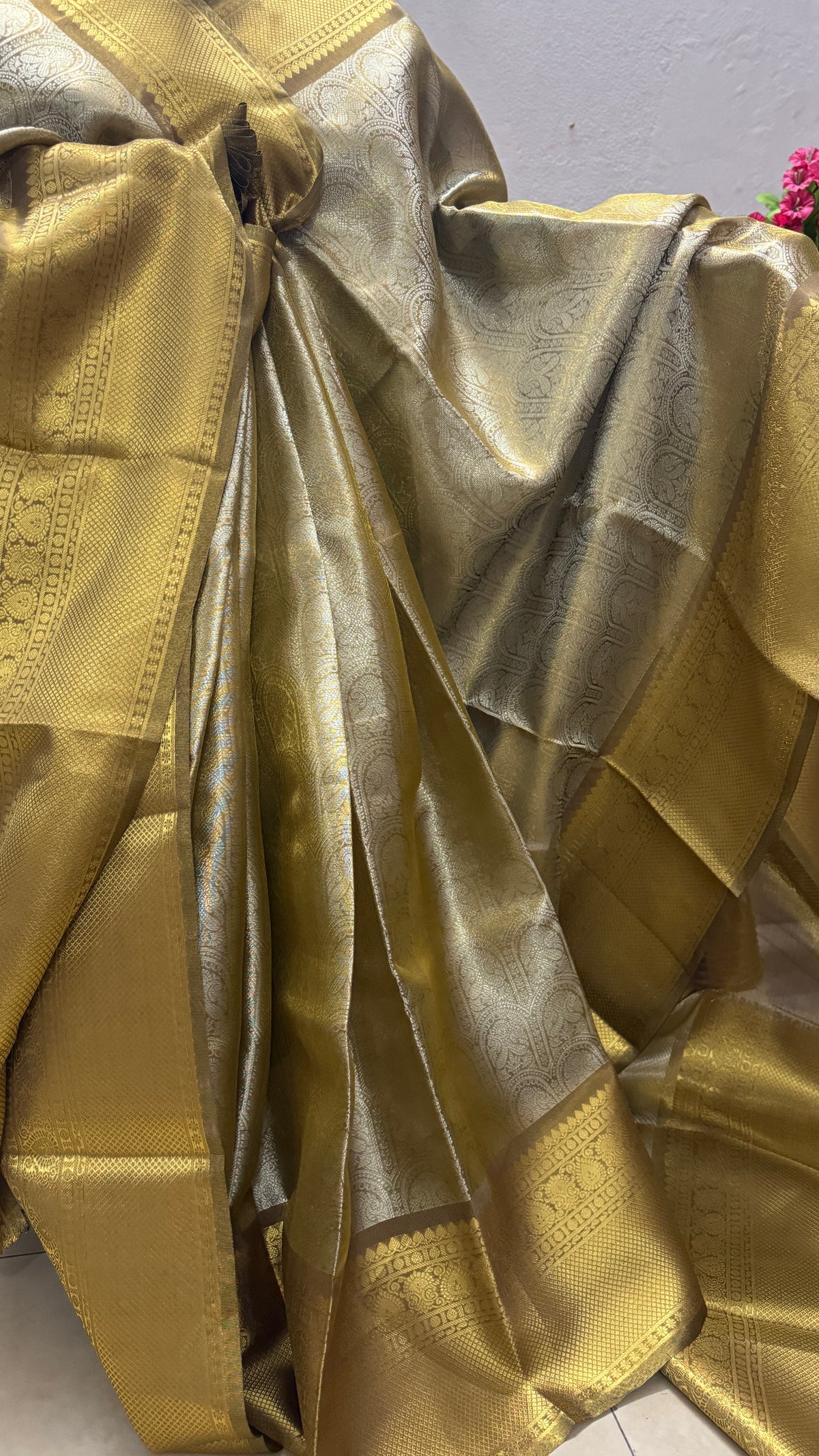 Indian Kanchipuram Traditional Party Saree