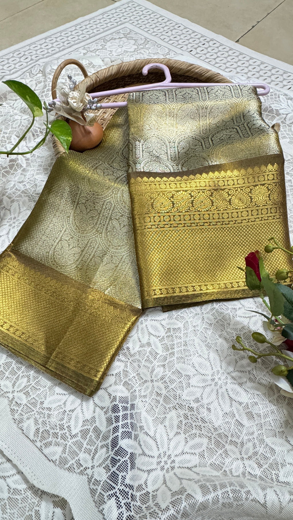 Indian Kanchipuram Traditional Party Saree