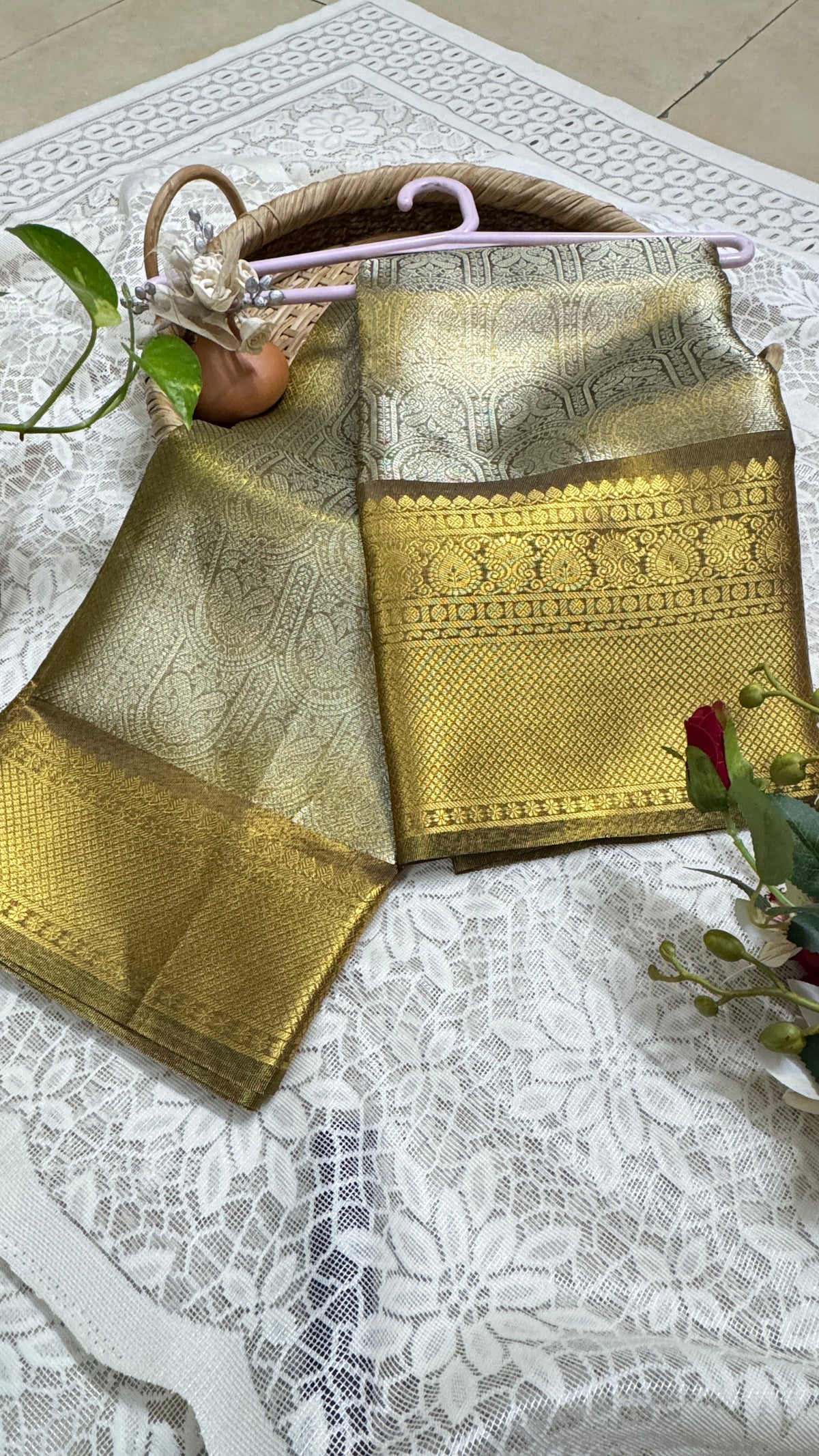 Indian Kanchipuram Traditional Party Saree